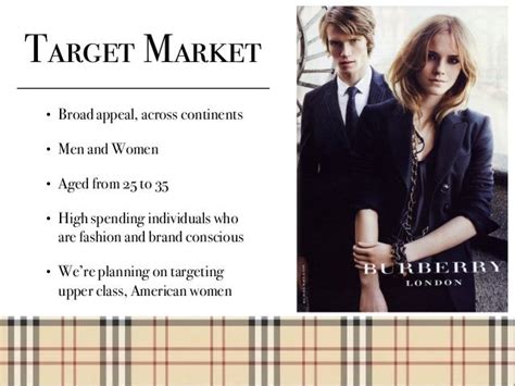 target market of burberry|burberry industry statistics.